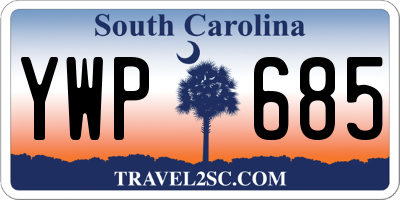 SC license plate YWP685