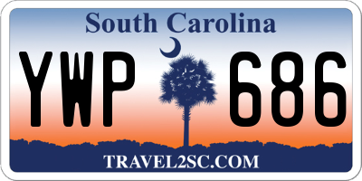 SC license plate YWP686