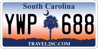 SC license plate YWP688