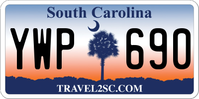 SC license plate YWP690