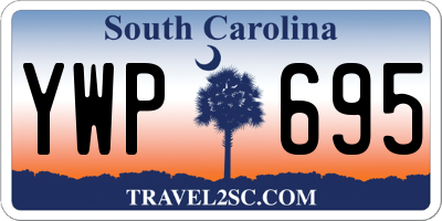 SC license plate YWP695