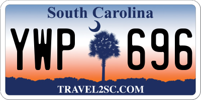 SC license plate YWP696