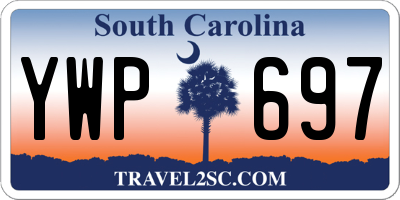 SC license plate YWP697