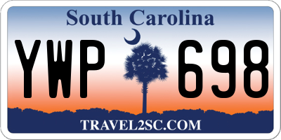 SC license plate YWP698