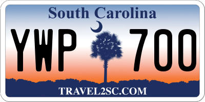 SC license plate YWP700