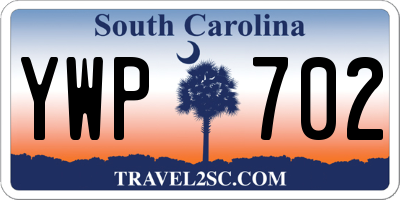 SC license plate YWP702