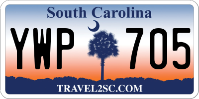 SC license plate YWP705