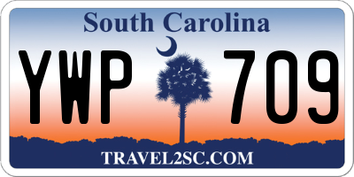 SC license plate YWP709