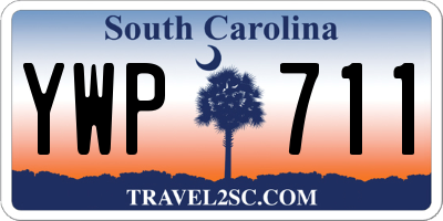 SC license plate YWP711