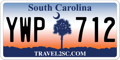 SC license plate YWP712