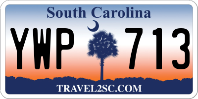 SC license plate YWP713