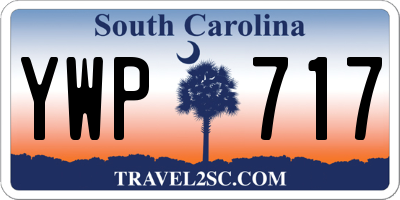 SC license plate YWP717