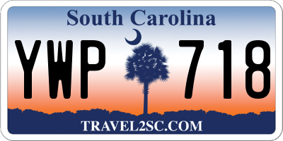 SC license plate YWP718