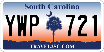 SC license plate YWP721