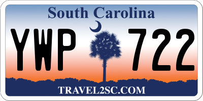 SC license plate YWP722