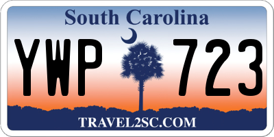 SC license plate YWP723