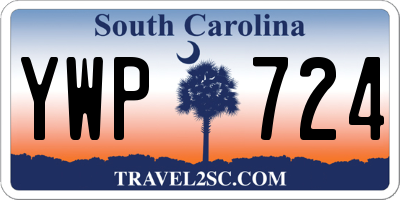 SC license plate YWP724