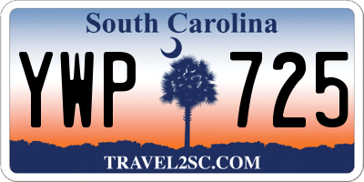 SC license plate YWP725