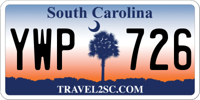 SC license plate YWP726