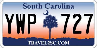 SC license plate YWP727