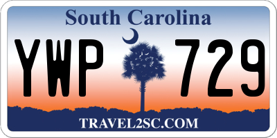 SC license plate YWP729