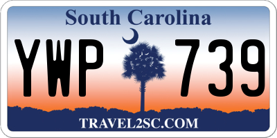 SC license plate YWP739