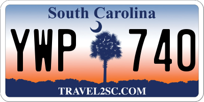 SC license plate YWP740