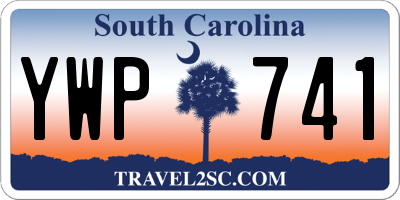 SC license plate YWP741
