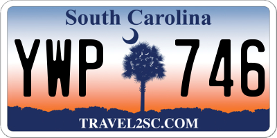 SC license plate YWP746