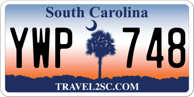 SC license plate YWP748