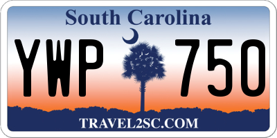 SC license plate YWP750