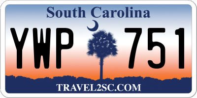 SC license plate YWP751