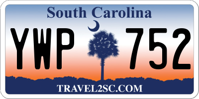 SC license plate YWP752