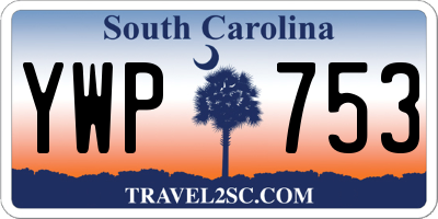 SC license plate YWP753