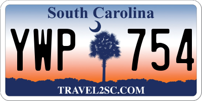 SC license plate YWP754