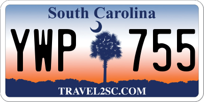 SC license plate YWP755