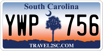 SC license plate YWP756