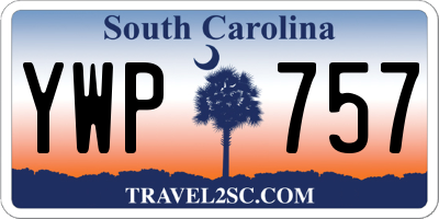 SC license plate YWP757