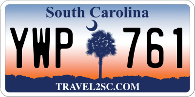 SC license plate YWP761