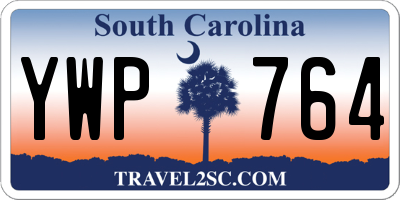SC license plate YWP764