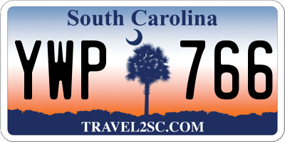SC license plate YWP766