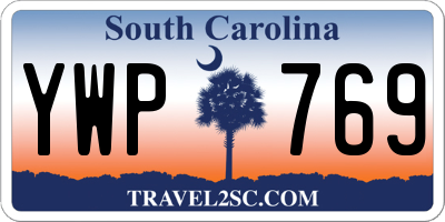 SC license plate YWP769