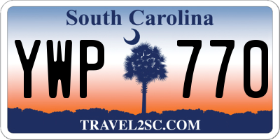 SC license plate YWP770