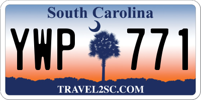 SC license plate YWP771