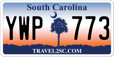 SC license plate YWP773