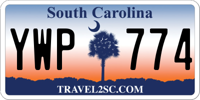 SC license plate YWP774