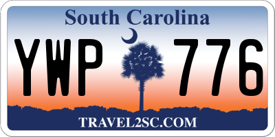 SC license plate YWP776
