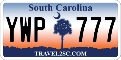 SC license plate YWP777