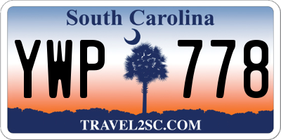 SC license plate YWP778
