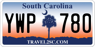 SC license plate YWP780